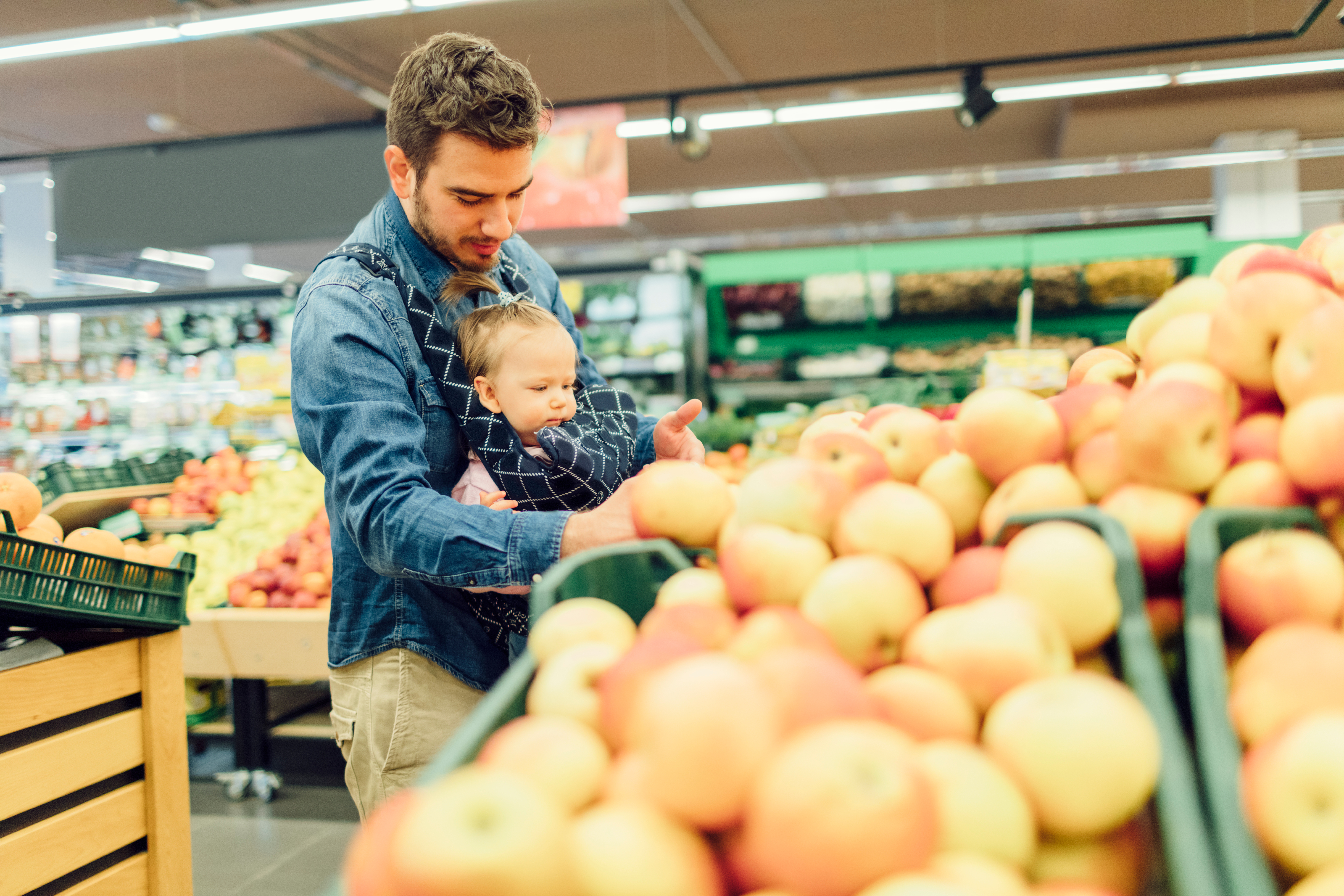 Man with groceries