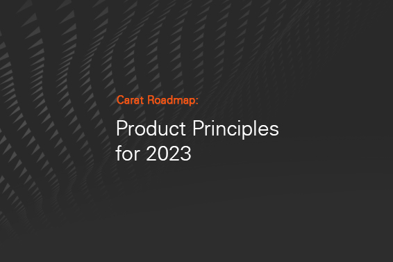 Carat roadmap product principles 2023
