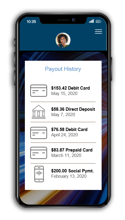 Payout History View